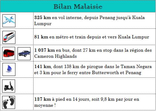 Bilan Malaisie