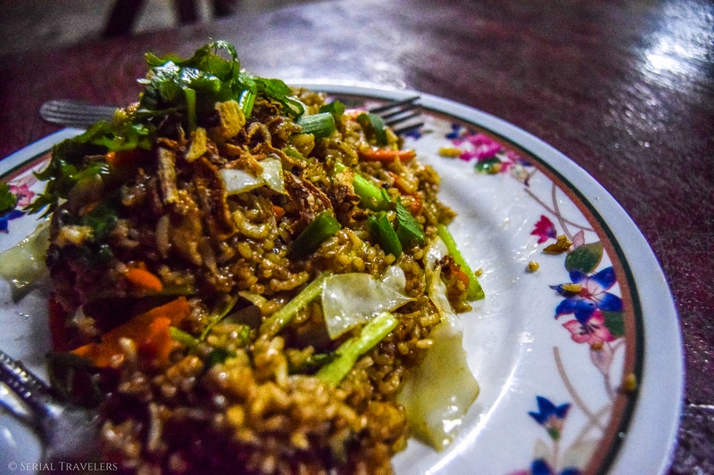 serial-travelers-malaisie-taman-negara-guesthouse-matleon-malaysian-food-fried-rice-chicken